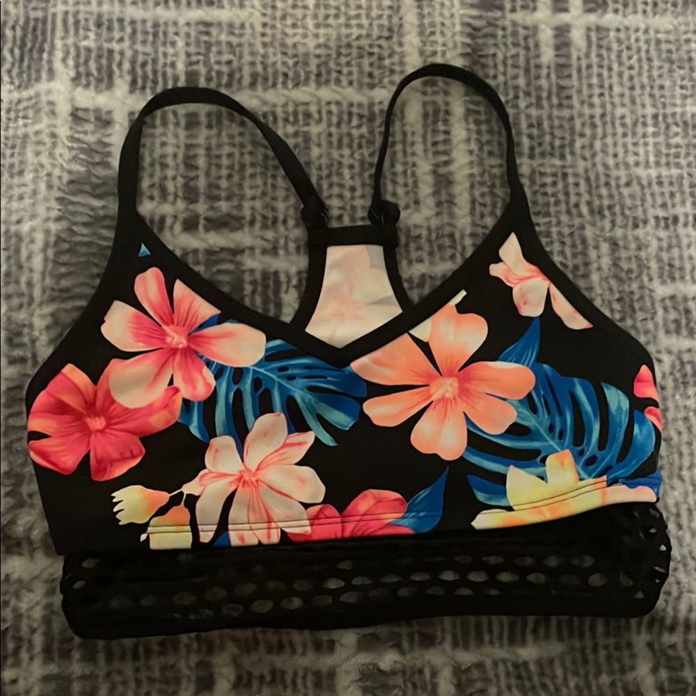Floral Print Women's Sports Bra